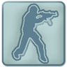 Counterstrike Blue Gunman Logo