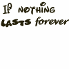 Nothing Lasts Forever...