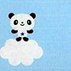 Panda on a cloud