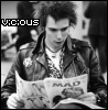 Sid Vicious with Mad magazine